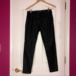 Banana Republic Coated Black Skinny Jean